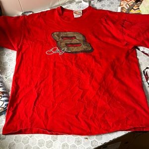 Hase Authentic XL Red Dale Earnhardt Jr #8 Graphic Short Sleeve T
